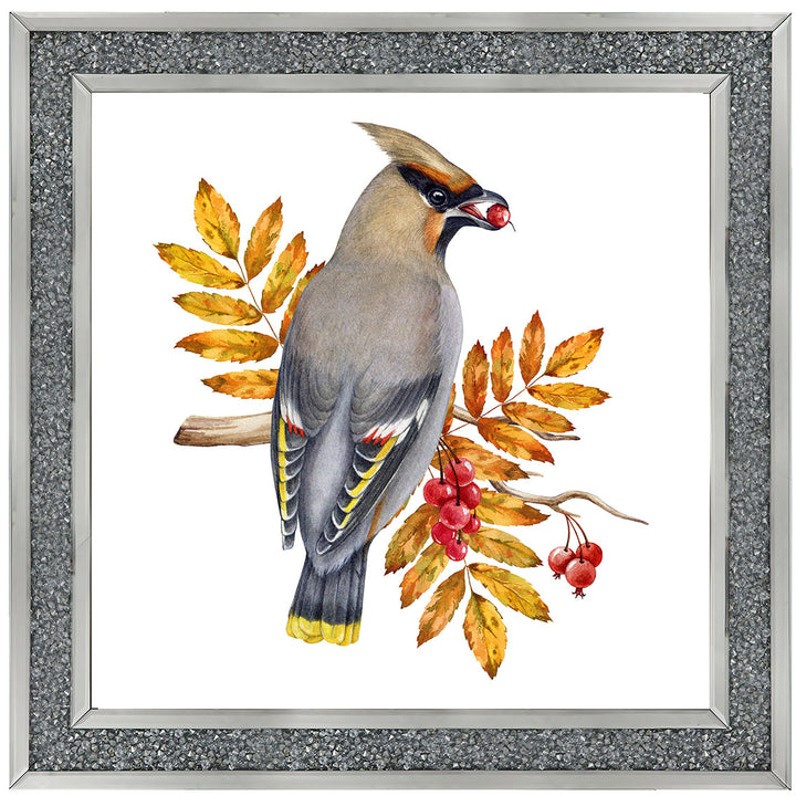 AN1507 BIRD WITH FRUIT & LEAVES