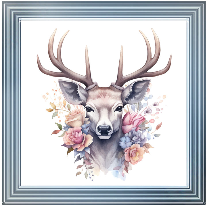 AN1526 STAG WITH FLOWERS