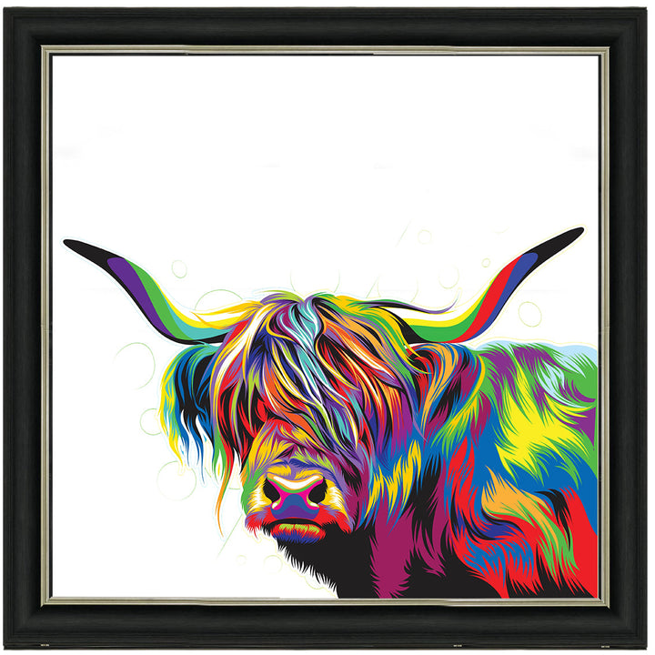 AN1539 COLOURFUL HIGHLAND COW