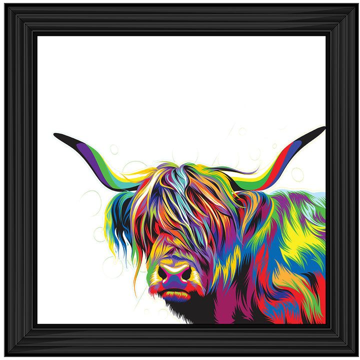 AN1539 COLOURFUL HIGHLAND COW