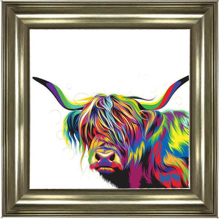 AN1539 COLOURFUL HIGHLAND COW