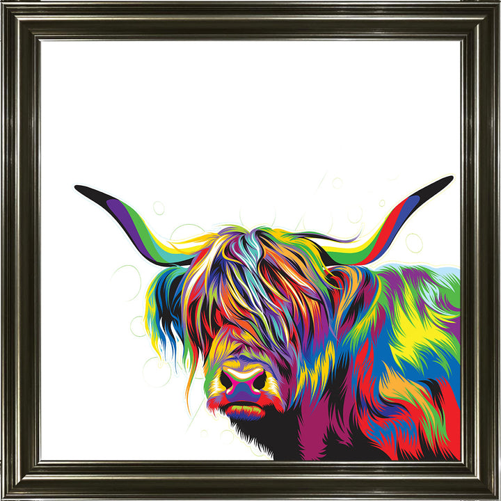 AN1539 COLOURFUL HIGHLAND COW