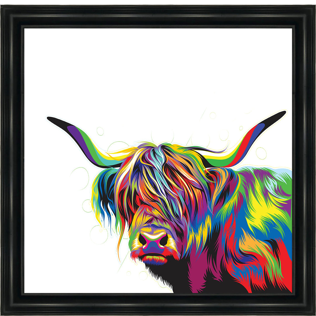 AN1539 COLOURFUL HIGHLAND COW