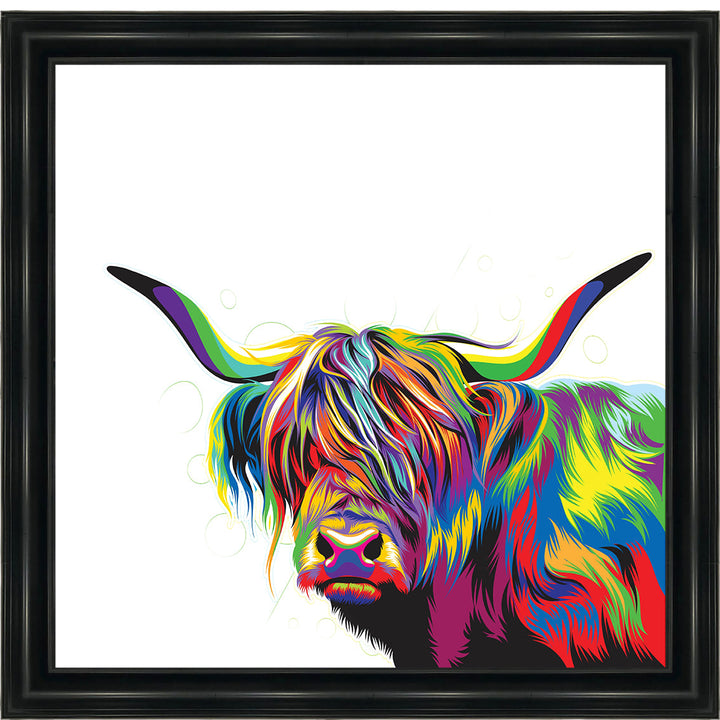 AN1539 COLOURFUL HIGHLAND COW