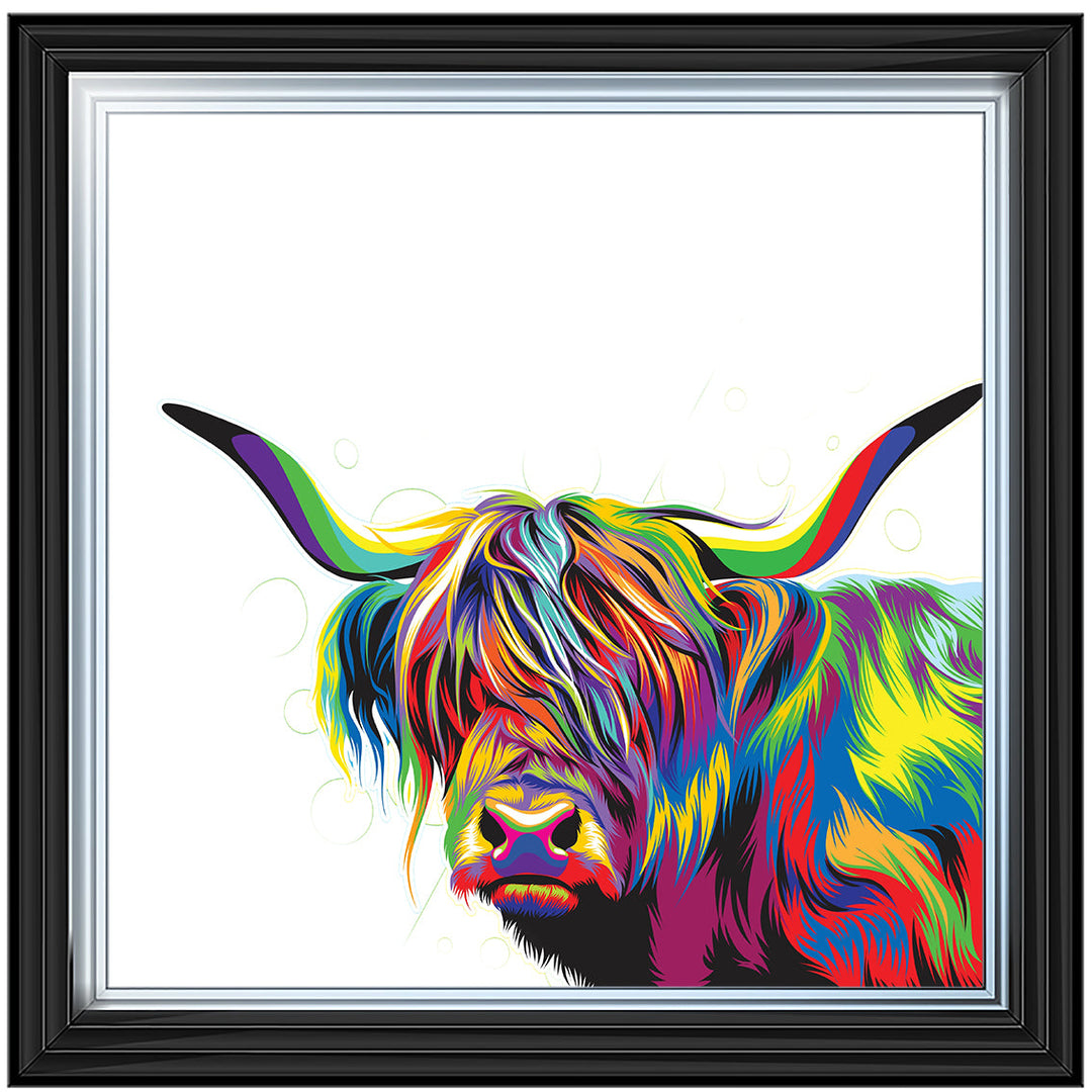 AN1539 COLOURFUL HIGHLAND COW