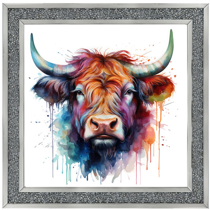 AN1540 HIGHLAND COW COLOUR SPLASH