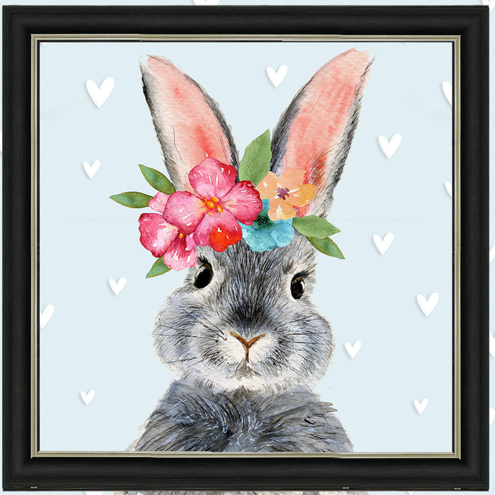 AN1545 BUNNY WITH FLOWER CROWN
