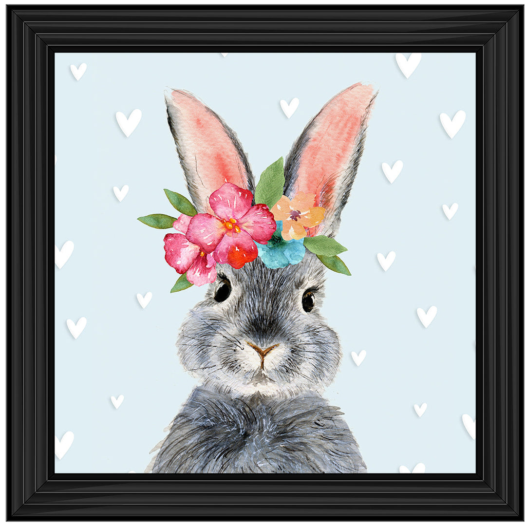 AN1545 BUNNY WITH FLOWER CROWN