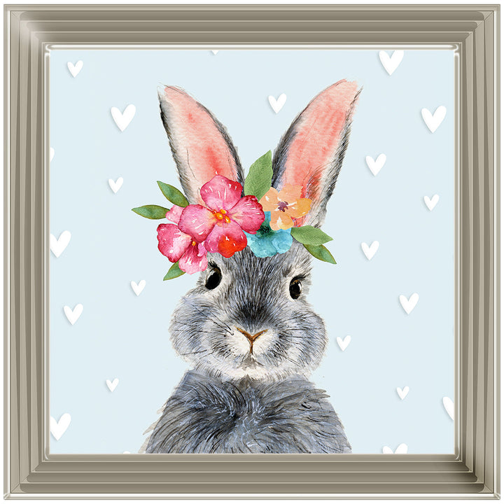 AN1545 BUNNY WITH FLOWER CROWN