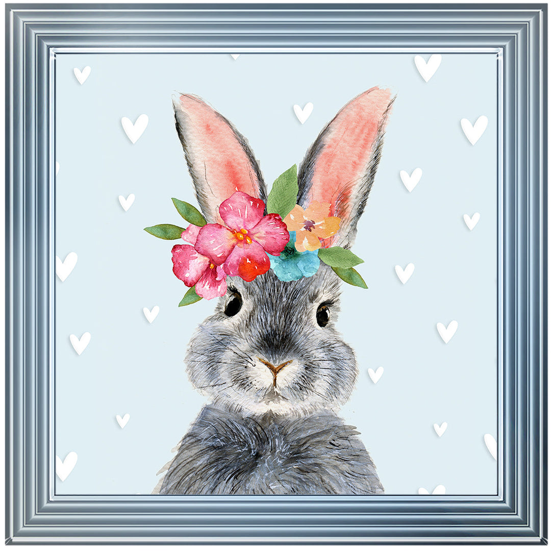 AN1545 BUNNY WITH FLOWER CROWN
