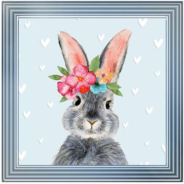 AN1545 BUNNY WITH FLOWER CROWN