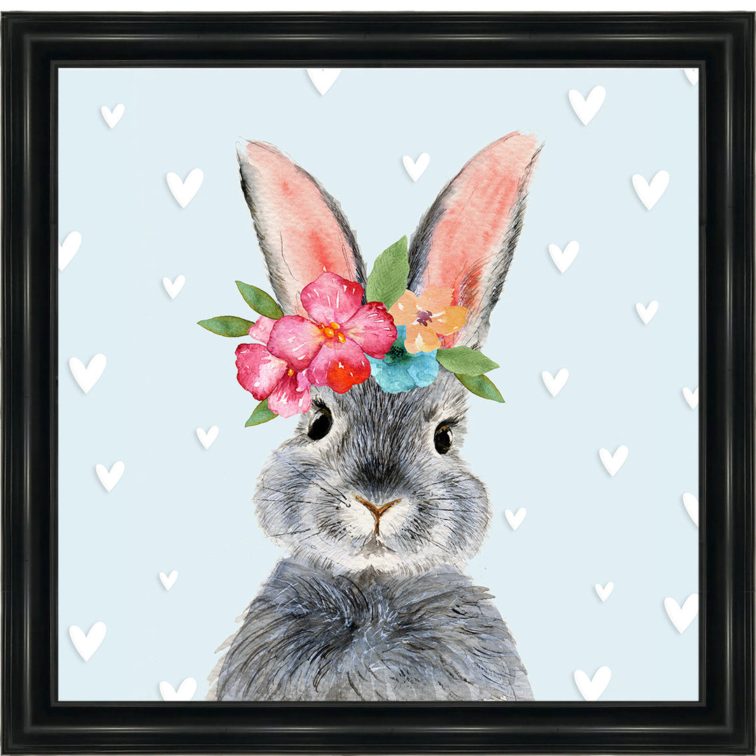 AN1545 BUNNY WITH FLOWER CROWN