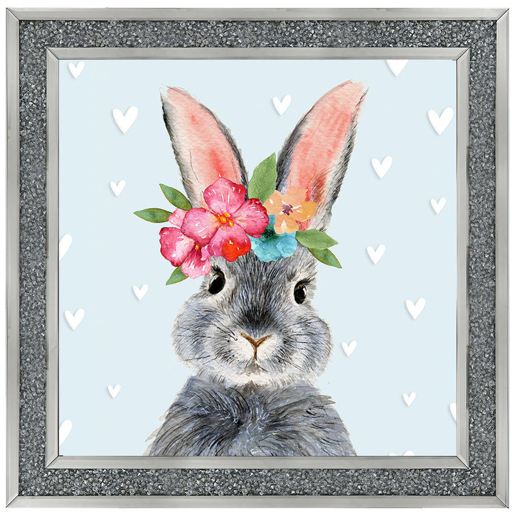 AN1545 BUNNY WITH FLOWER CROWN