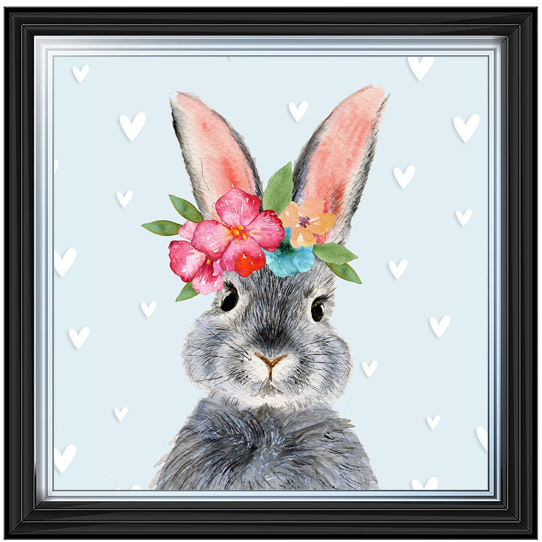 AN1545 BUNNY WITH FLOWER CROWN