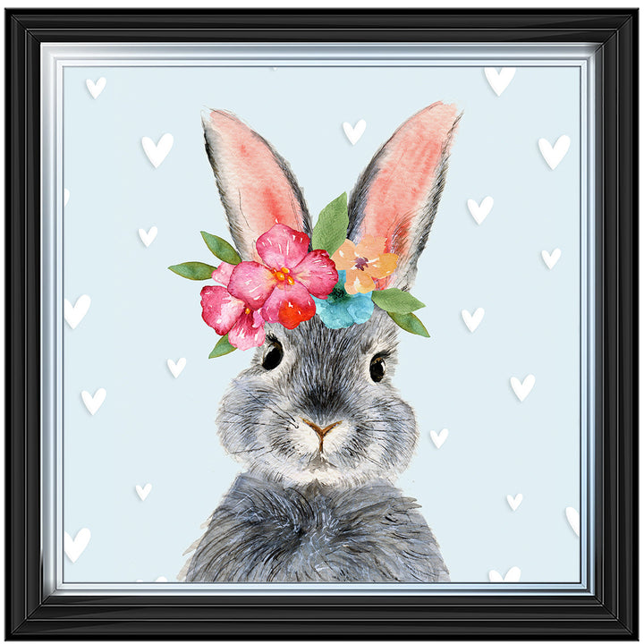 AN1545 BUNNY WITH FLOWER CROWN