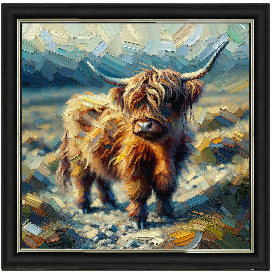 AN1570-Y WATER COLOURE EFFECT BABY COW