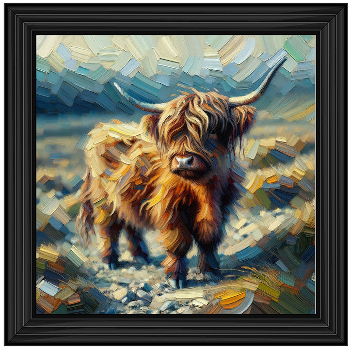 AN1570-Y WATER COLOURE EFFECT BABY COW
