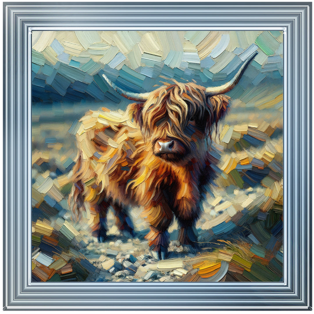 AN1570-Y WATER COLOURE EFFECT BABY COW