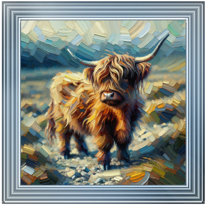 AN1570-Y WATER COLOURE EFFECT BABY COW