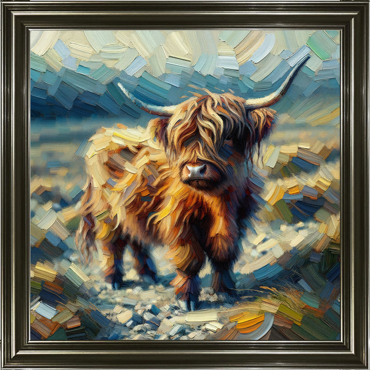 AN1570-Y WATER COLOURE EFFECT BABY COW