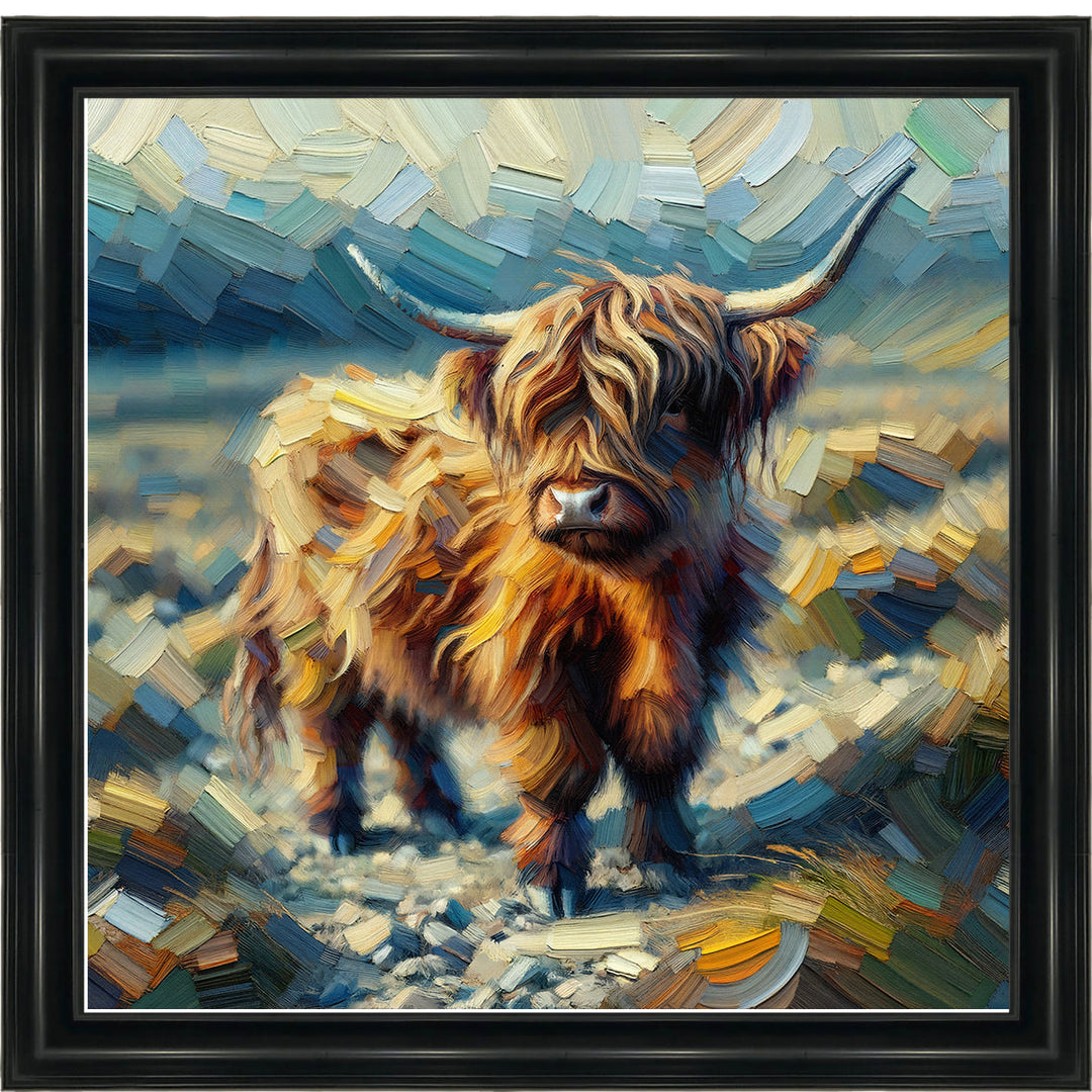 AN1570-Y WATER COLOURE EFFECT BABY COW