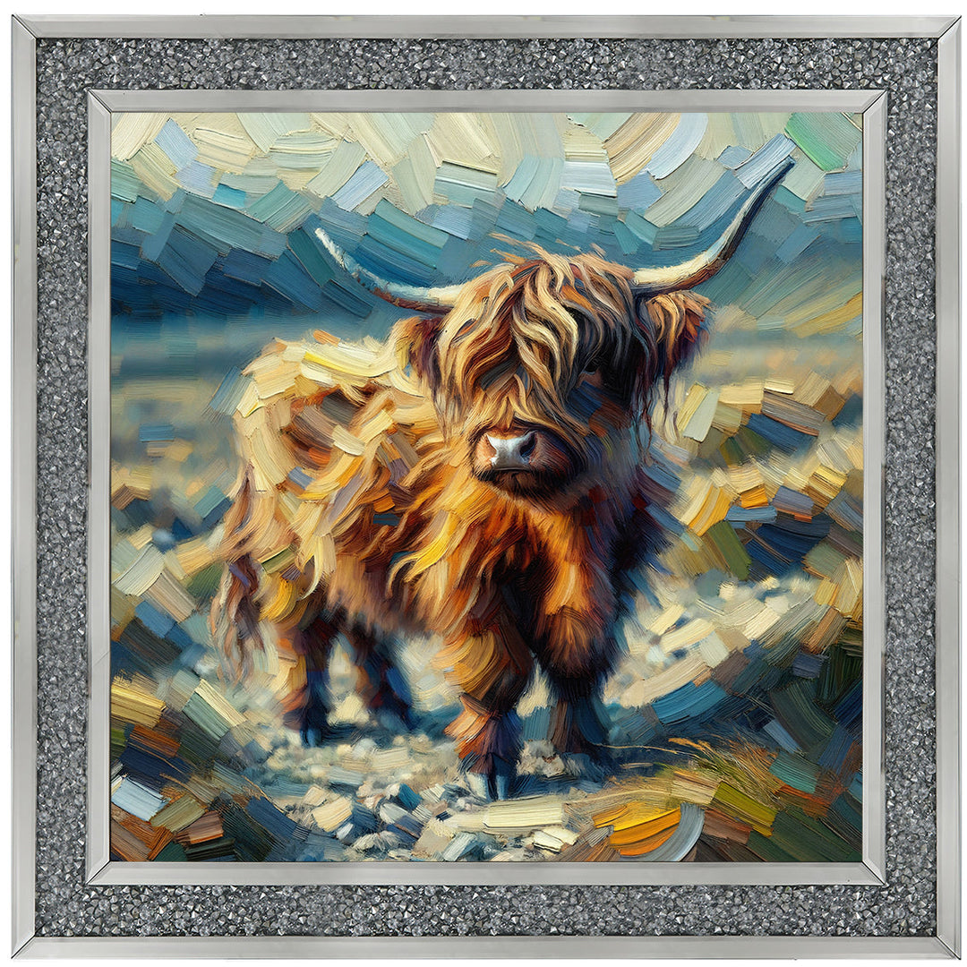 AN1570-Y WATER COLOURE EFFECT BABY COW