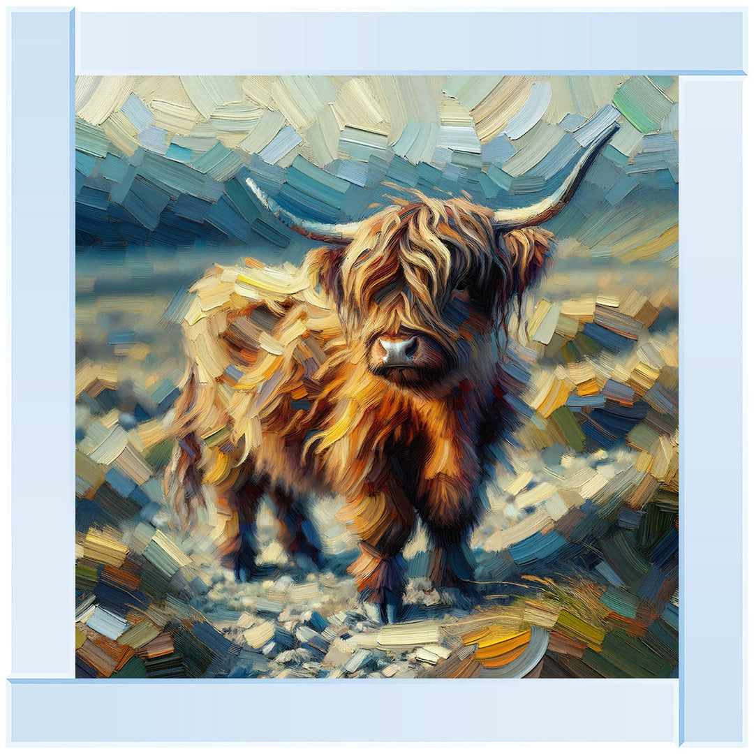 AN1570-Y WATER COLOURE EFFECT BABY COW