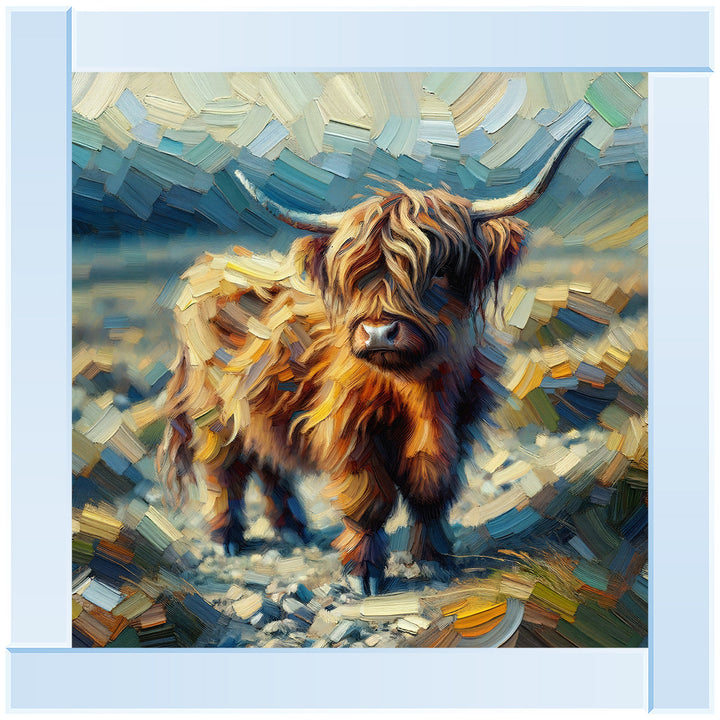AN1570-Y WATER COLOURE EFFECT BABY COW