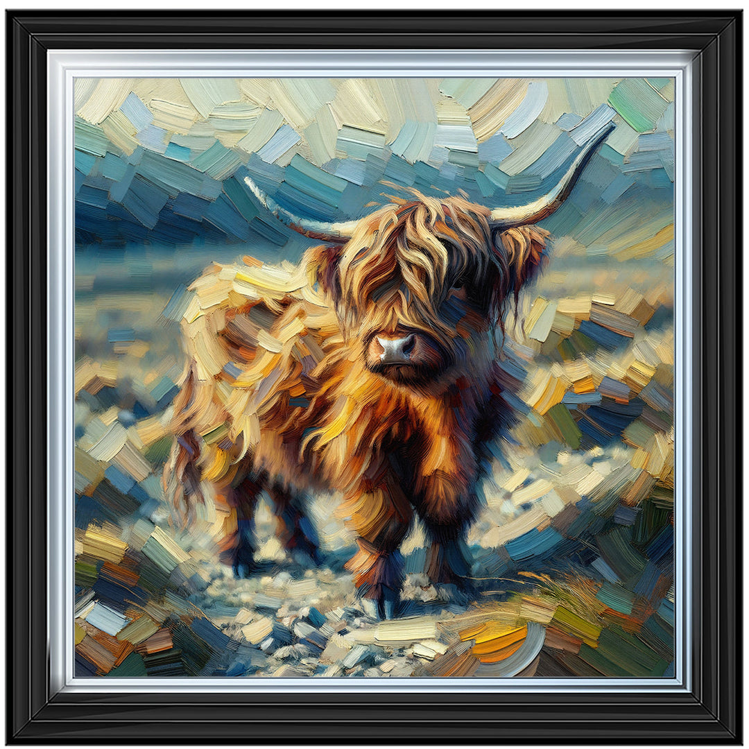 AN1570-Y WATER COLOURE EFFECT BABY COW