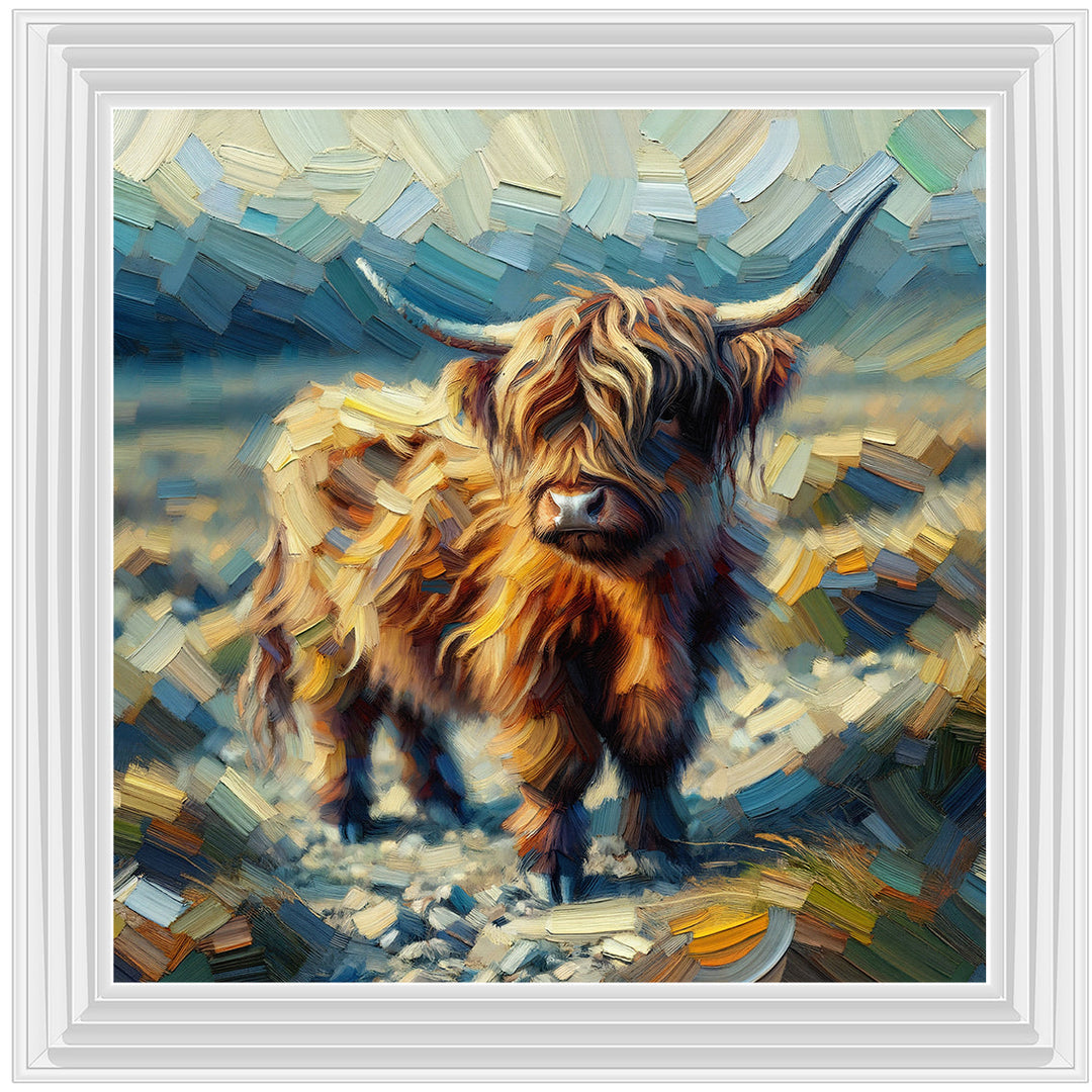 AN1570-Y WATER COLOURE EFFECT BABY COW