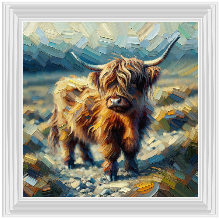 AN1570-Y WATER COLOURE EFFECT BABY COW