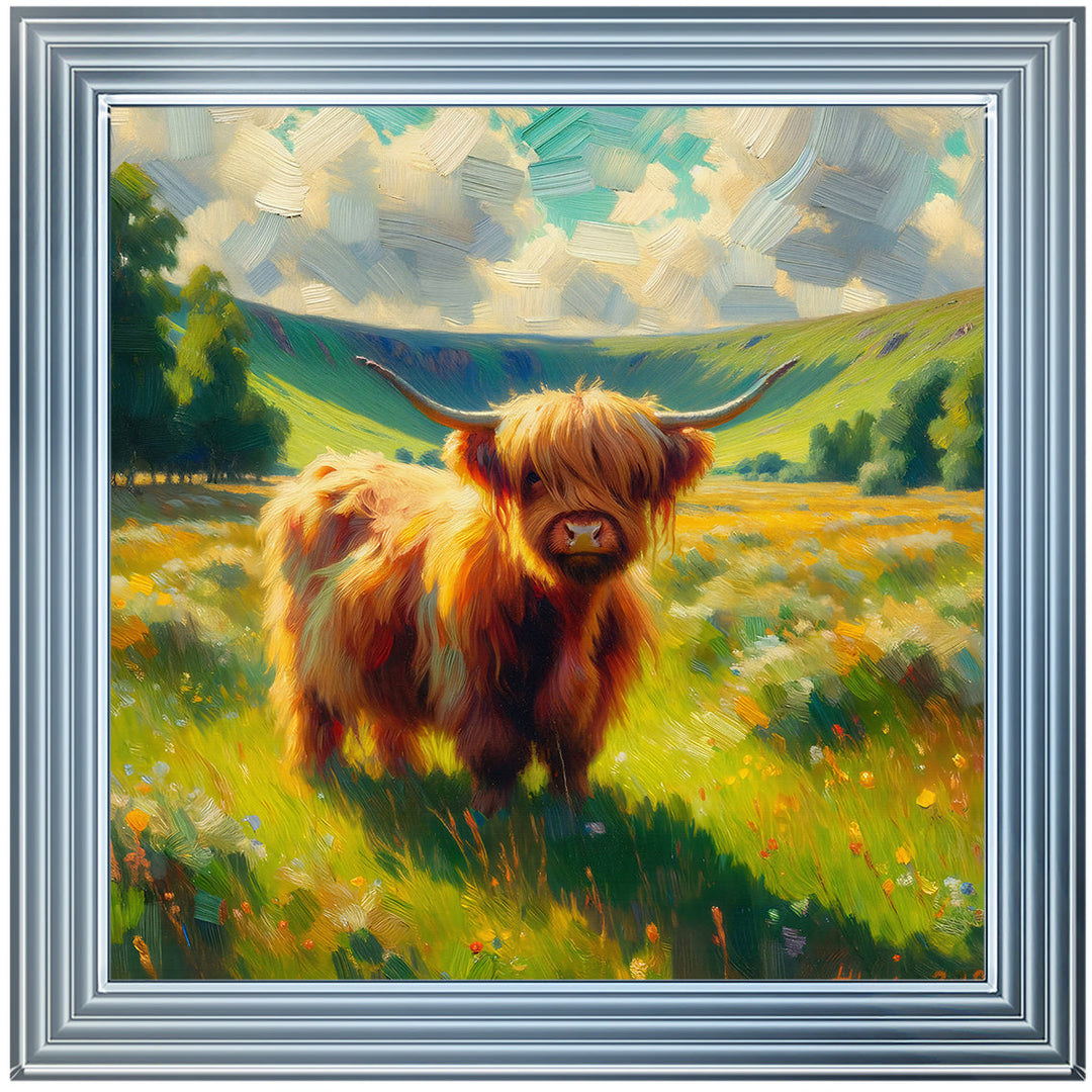 AN1573-D WATER COLOUR EFFECT BABY COW