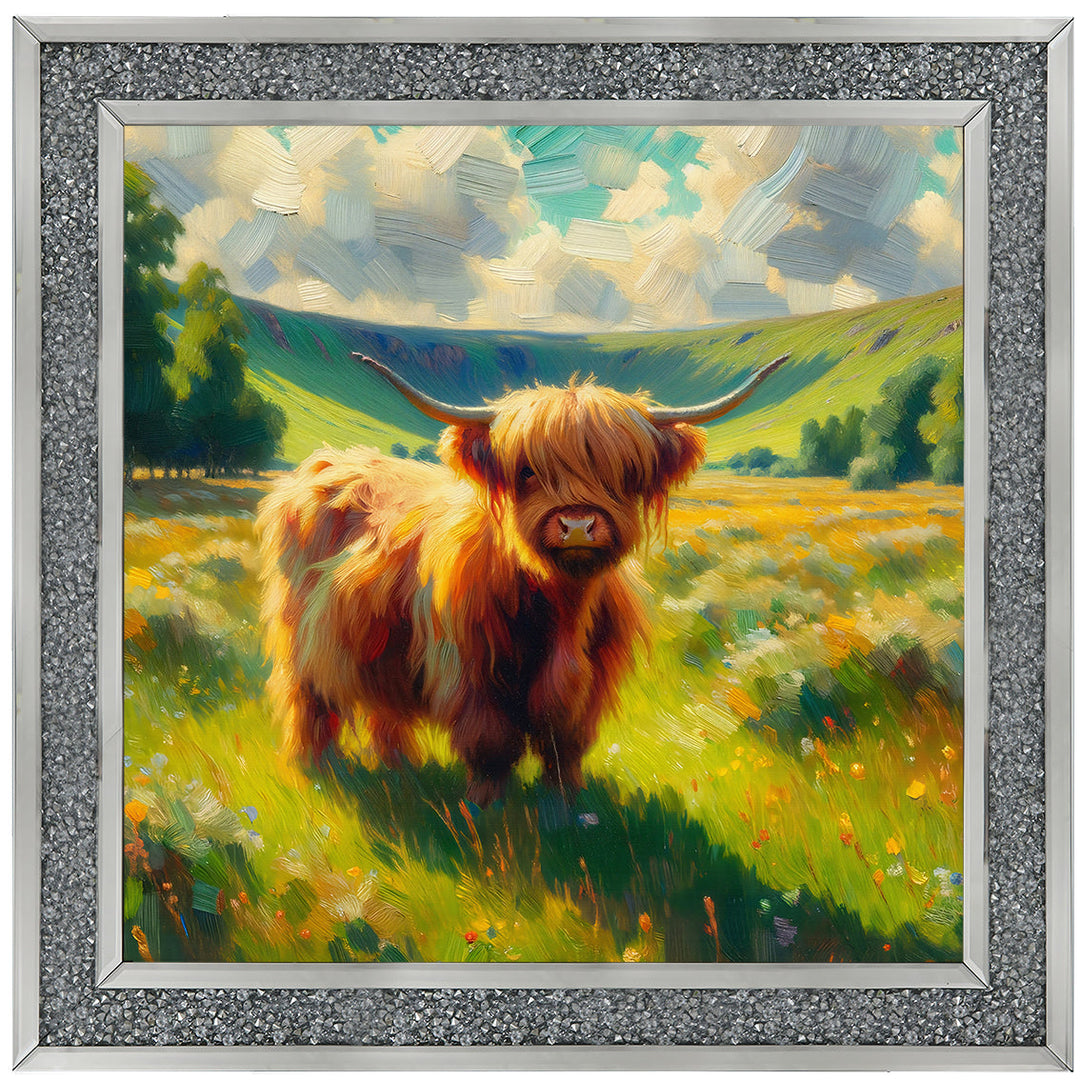 AN1573-D WATER COLOUR EFFECT BABY COW