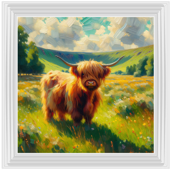 AN1573-D WATER COLOUR EFFECT BABY COW
