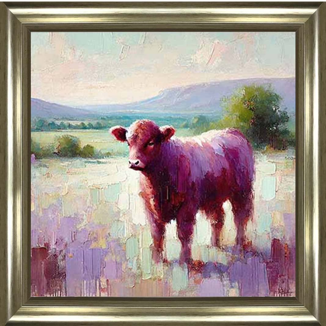 AN2147 Alone Cow Facing Left