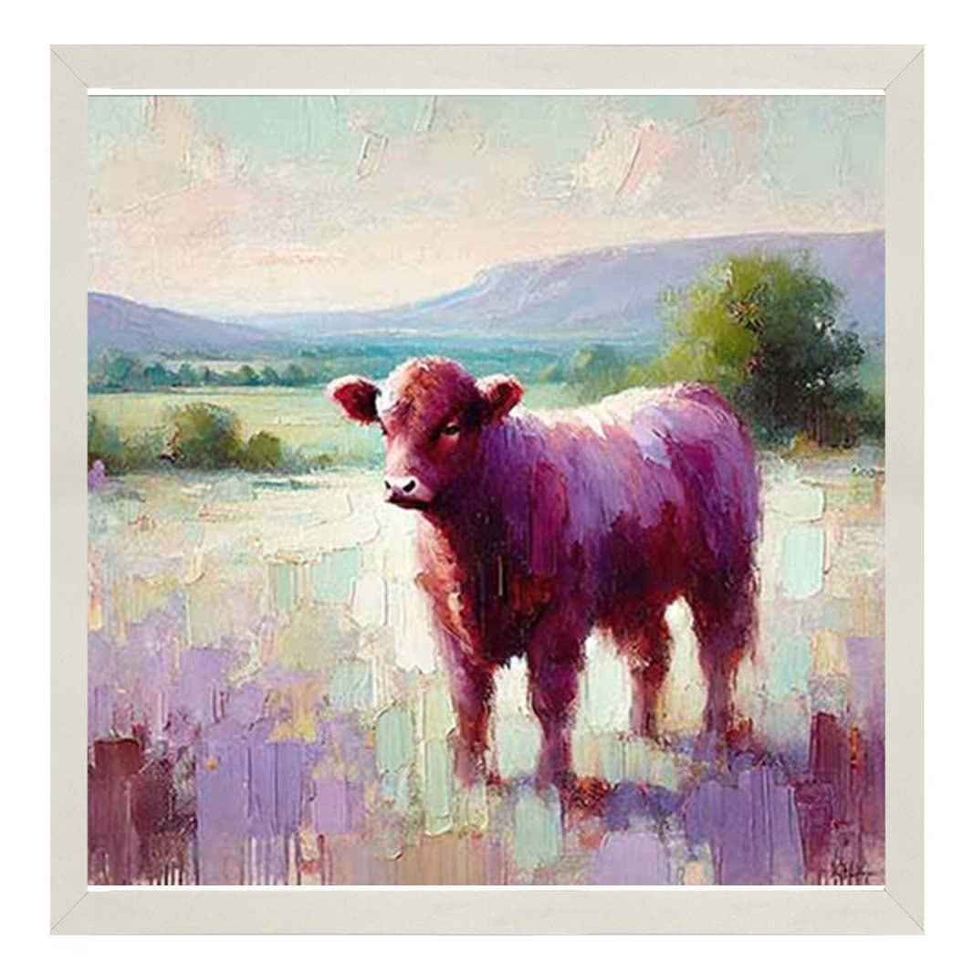 AN2147 Alone Cow Facing Left