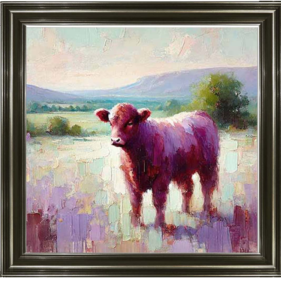 AN2147 Alone Cow Facing Left