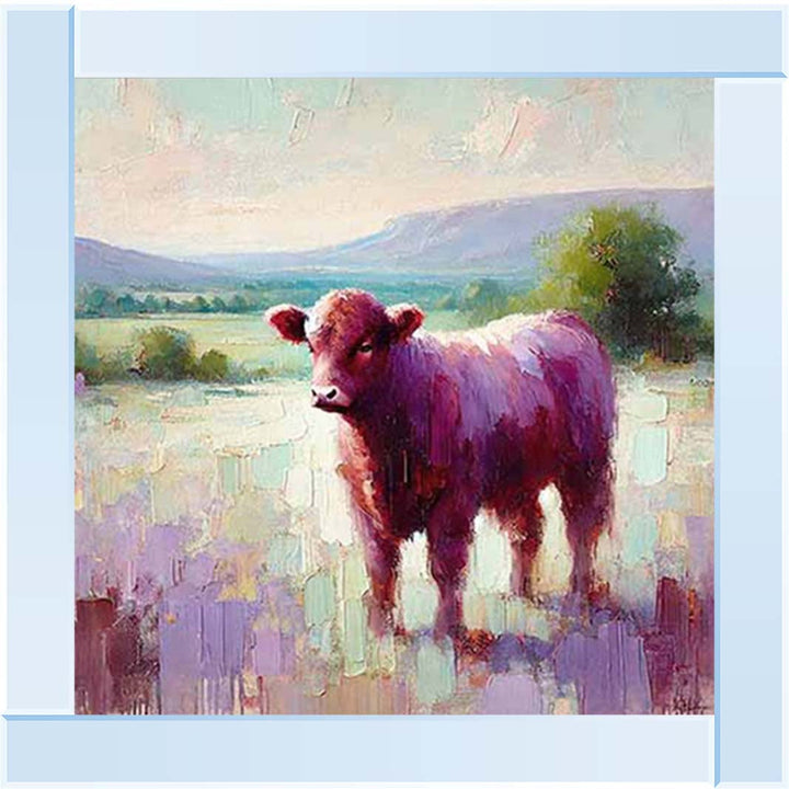 AN2147 Alone Cow Facing Left