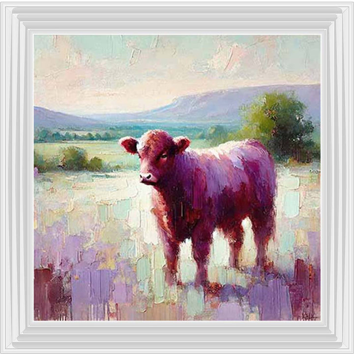 AN2147 Alone Cow Facing Left