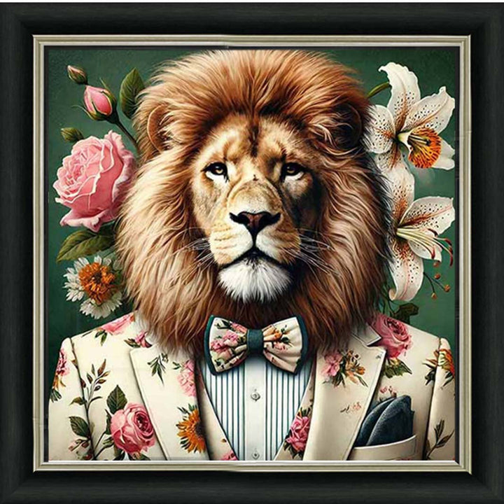 AN2149 Lion In Floral Suit