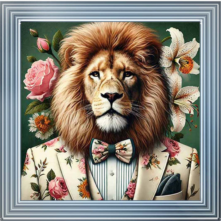 AN2149 Lion In Floral Suit