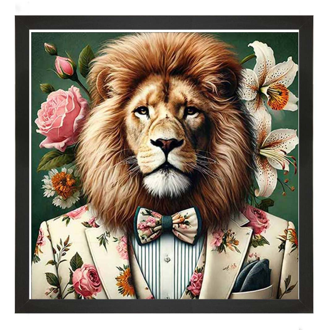 AN2149 Lion In Floral Suit