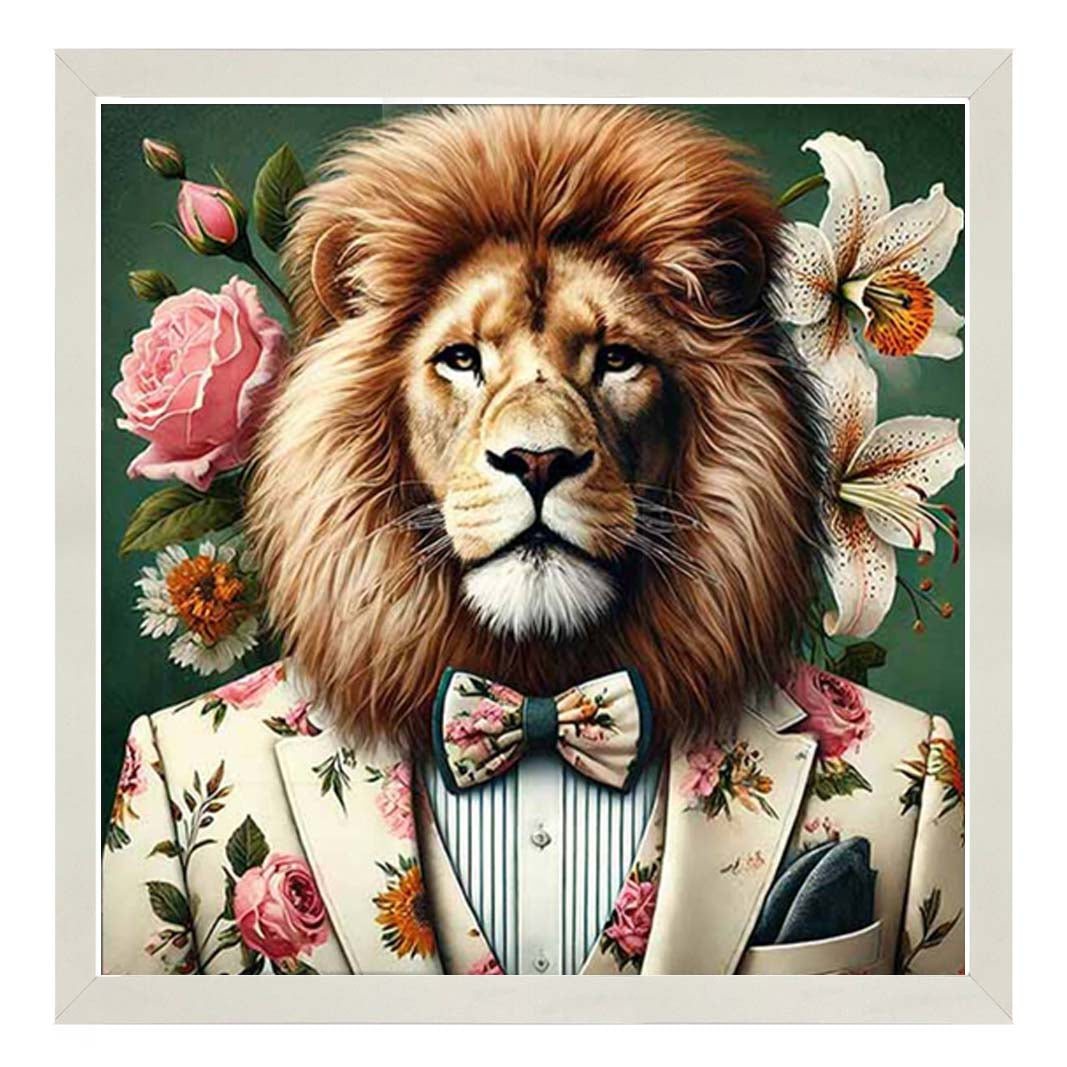 AN2149 Lion In Floral Suit