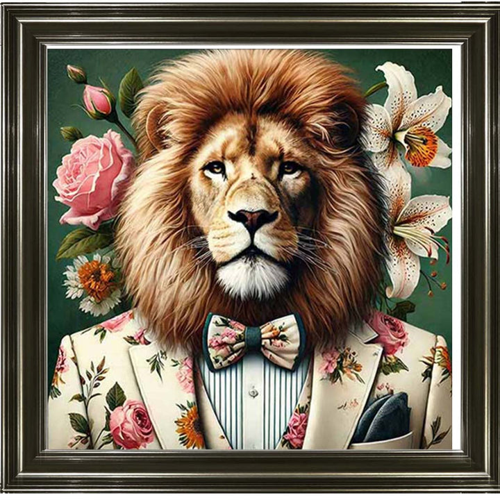 AN2149 Lion In Floral Suit