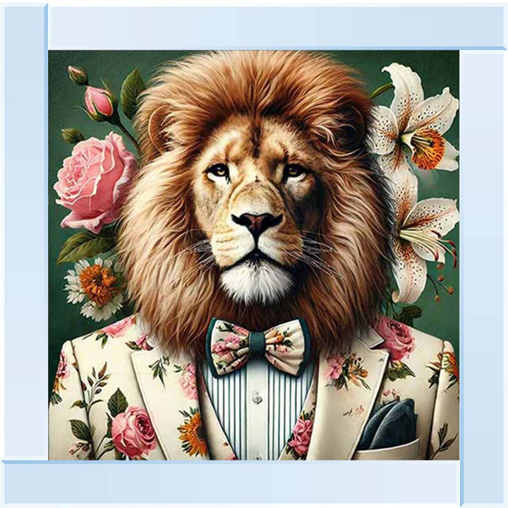 AN2149 Lion In Floral Suit