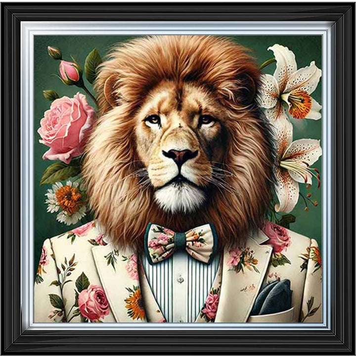 AN2149 Lion In Floral Suit