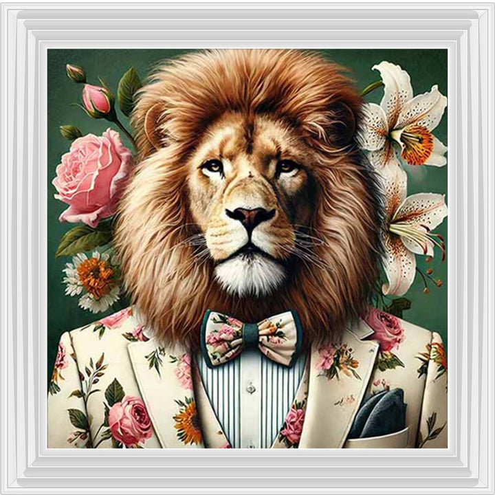 AN2149 Lion In Floral Suit
