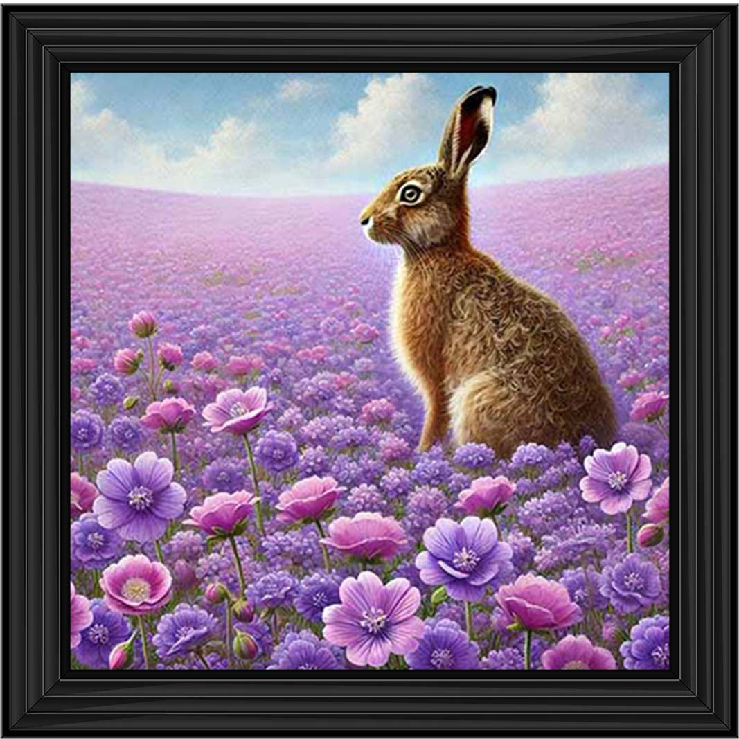 AN2151 Hare In Heather Side View