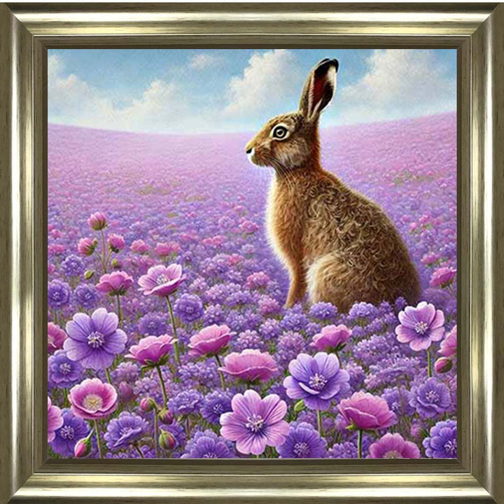 AN2151 Hare In Heather Side View
