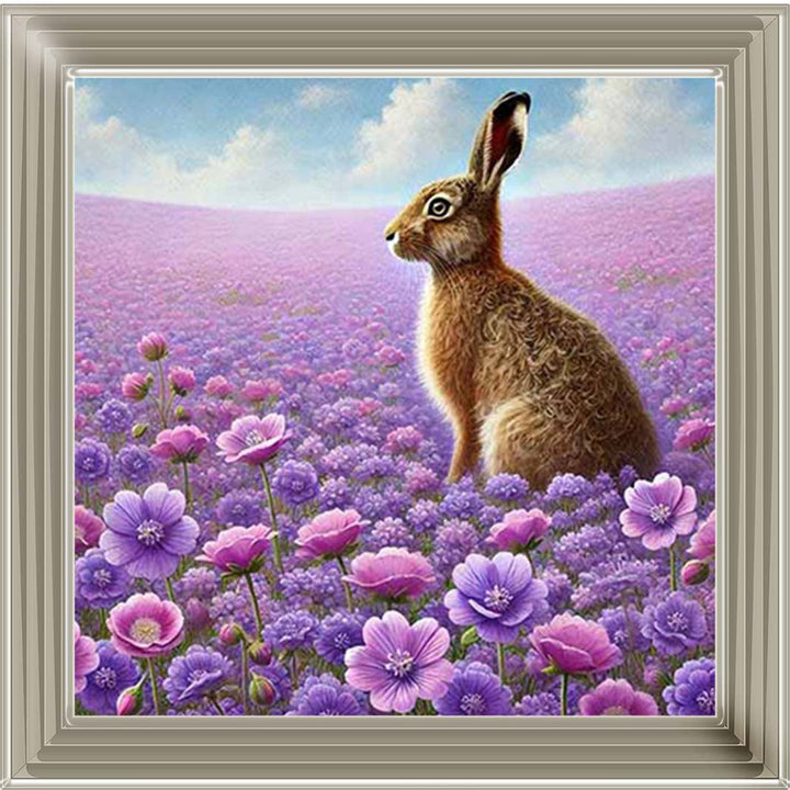 AN2151 Hare In Heather Side View